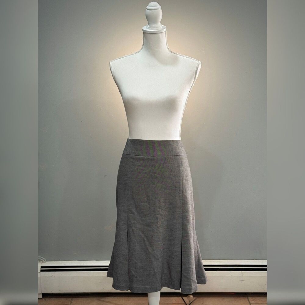 Gray Worthington Double Slit Skirt Size 18 EUC